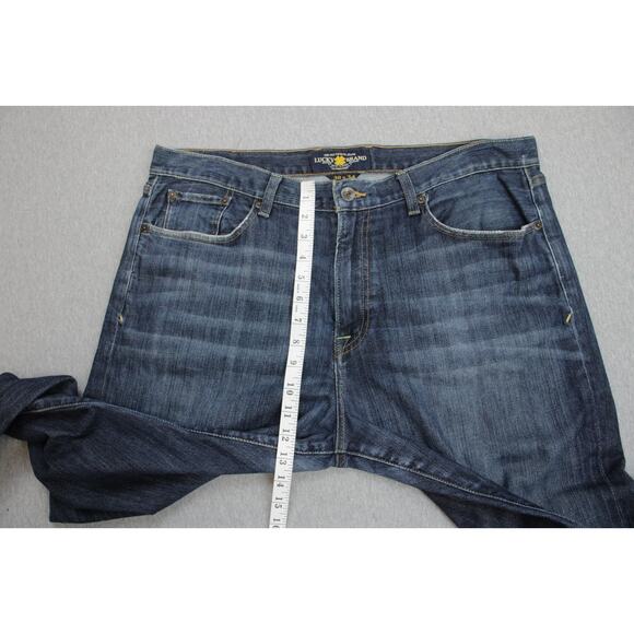 Lucky Brand Jeans Men Size 38 X 34 Blue 329 Classic Straight Fit Stretch - Picture 7 of 9